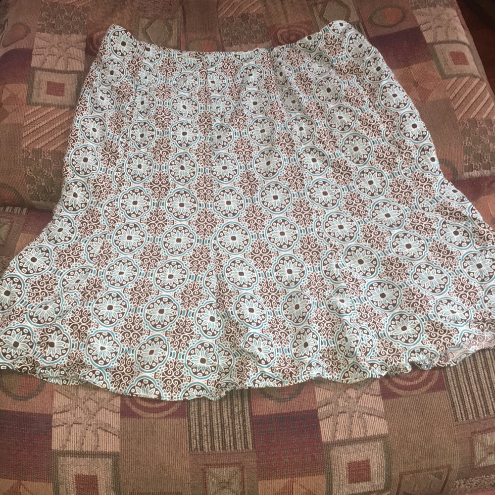 David Brooks Slightly-Flaired Plus Skirt